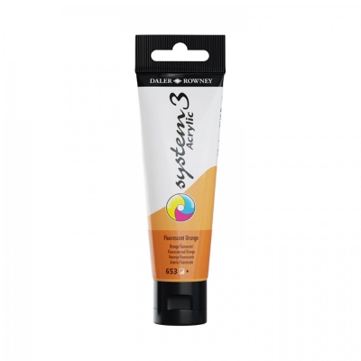 D&R System3 Acrylic 59 ml, Fluorescent orange