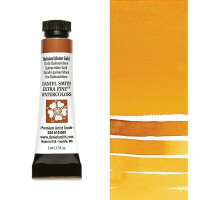 Daniel Smith, akvarelová farba, 5 ml, 89 Quinacridone Gold