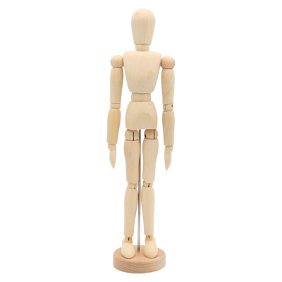 Drevená figurína na kreslenie - muž 30 cm