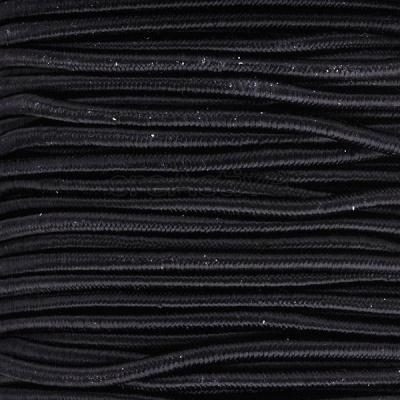 Elastická šnúrka okrúhla, 1 mm, čierna