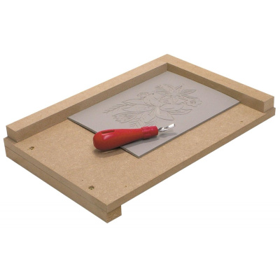 ESSDEE drevená podložka na linoryt, 300 x 200 mm