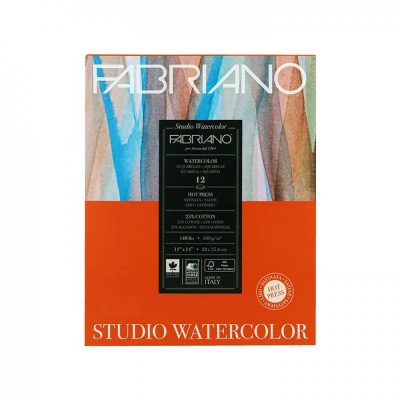 Fabriano Studio Hot Press, akvarelový blok, A3, 300 g