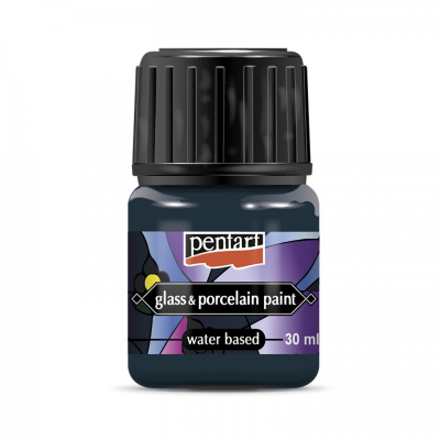 Farba na sklo a porcelán, 30 ml, tyrkysová modrá