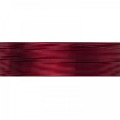 Farebný drôt 0,3 mm, cievka 21 m, červená