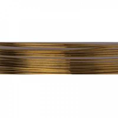 Farebný drôt 0,8 mm, cievka 5 m, zlatá