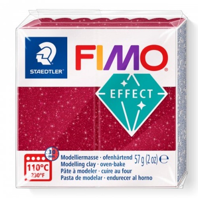 FIMO Effect Glitter 57 g, 202 trblietavá červená