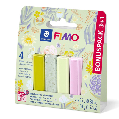 FIMO SOFT Sada 3 + 1 Floral, 4 x 25 g