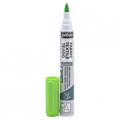 Fixka na svetlý textil 7A Flourescent Green, 1 mm brush