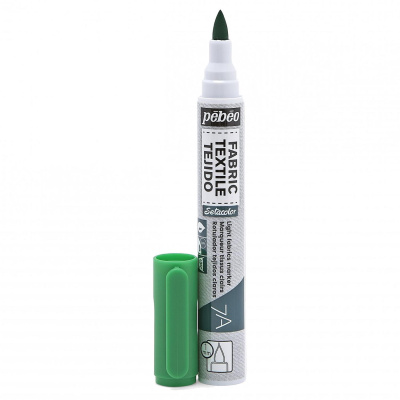 Fixka na svetlý textil 7A Light green, 1 mm brush
