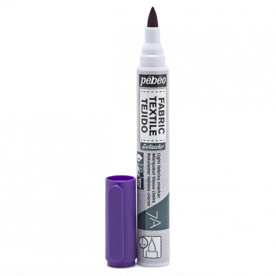 Fixka na svetlý textil 7A Violet 1 mm brush