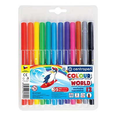 Fixky pre deti CENTROPEN, Colour World sada 12 ks