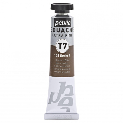 Gvaš T7 extra fine 20 ml, burnt umber