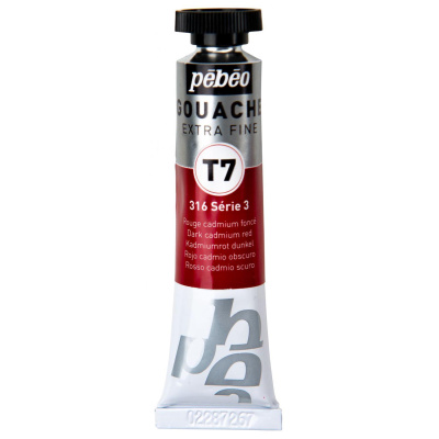 Gvaš T7 extra fine 20 ml, dark cadmium red intense