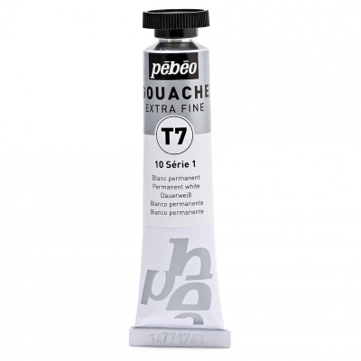 Gvaš T7 extra fine 20 ml,  permanent white