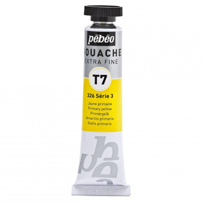 Gvaš T7 extra fine 20 ml, primary yellow