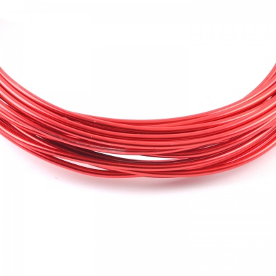 Hliníkový drôt, 2 mm, červený, 1 m