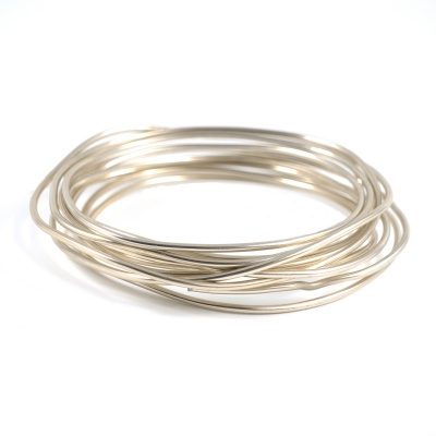 Hliníkový drôt, 2 mm, svetlý zlatý, 6 m