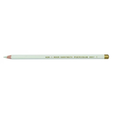 KOH-I-NOOR, ceruzka POLYCOLOR, pastelová, 6-hranná, biela
