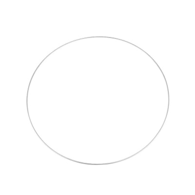 Kovový kruh strieborný, priemer 60 cm 