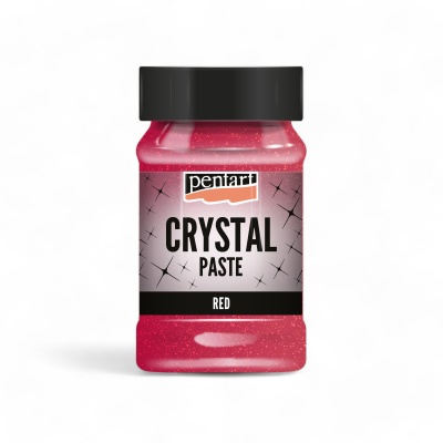 Krištáľová pasta, Crystal Paste, 100 ml, červená