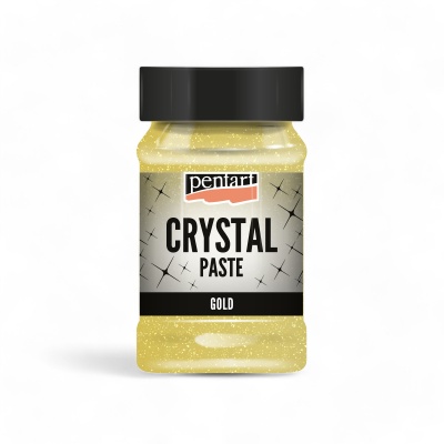 Krištáľová pasta, Crystal Paste, 100 ml, zlatá