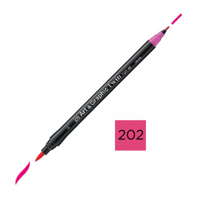 Kuretake, Art & Graphic Twin, 202 Peach Pink
