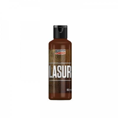 Lazúra na drevo, 80 ml, gaštan