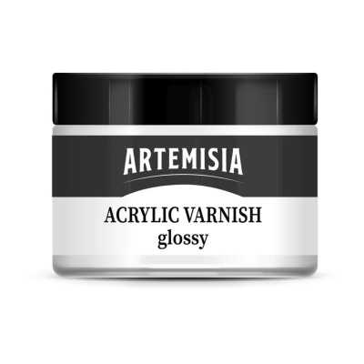 Lesklý lak na akrylové farby Artemisia, 150 ml