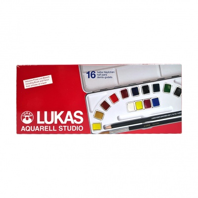 LUKAS Studio sada akvarelových farieb, 18ks, plechový box