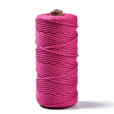 Macrame špagát/šnúrka, 3 mm, cca 100 m, fuchsia