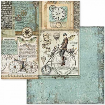 Mix scrapbookových papierov 30,5 x 30,5 cm, Steampunk 5 ks