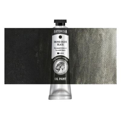 Olejová farba Artemisia iron oxide black, 40 ml