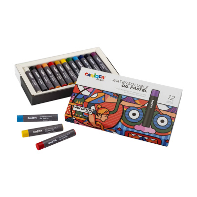 Olejové pastely CARIOCA plus, 12 ks