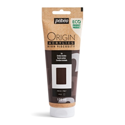 Origin Acrylics, 120 ml, burnt umber