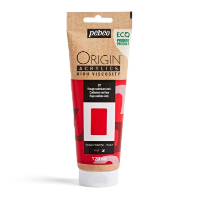 Origin Acrylics, 120 ml, cadmium red hue