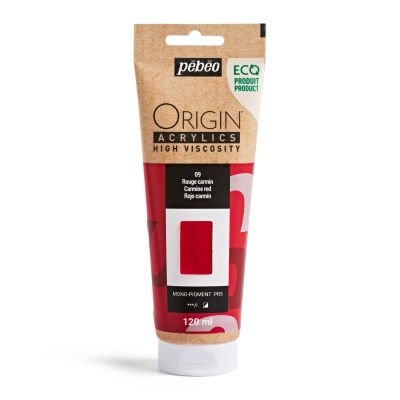 Origin Acrylics, 120 ml, carmine red