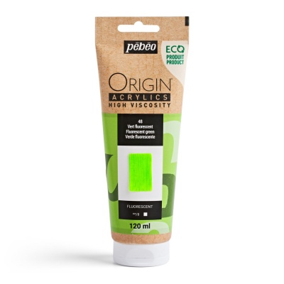 Origin Acrylics, 120 ml, fluorescent green