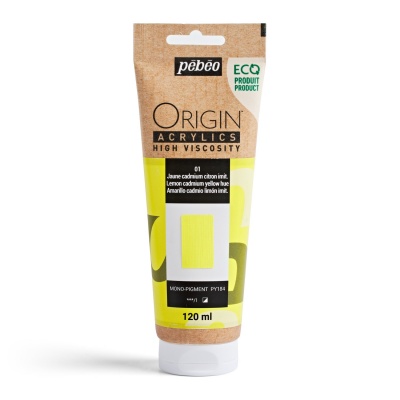 Origin Acrylics, 120 ml, lemon cadmium yellow hue