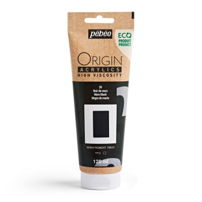 Origin Acrylics, 120 ml, mars black