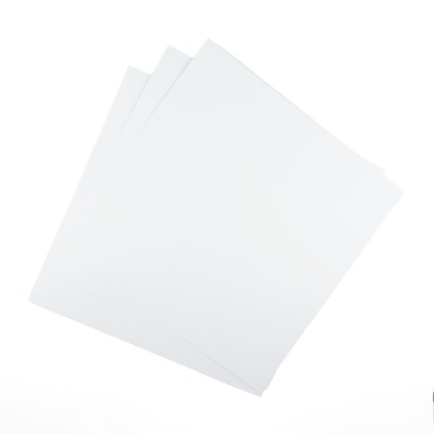 Papier kraft 30 x 30 cm, 300g kartón, biela, 10 ks