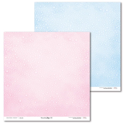 Papier na scrapbooking, Pink and blue Joy 01
