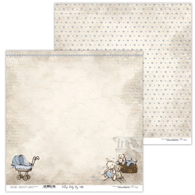 Papier na scrapbooking, Vintage Baby Boy 03