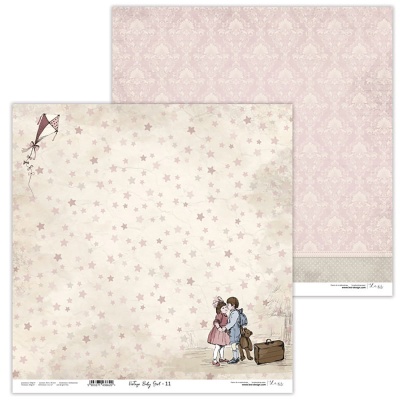 Papier na scrapbooking, Vintage Baby Girl 11