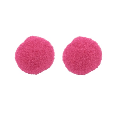 Pom pom gulička, 25 mm, fuchsia, 10 ks