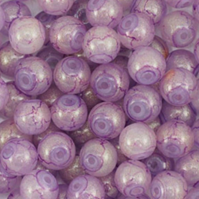 Praskačky gulička fialovozlatá 6 mm, 10 ks
