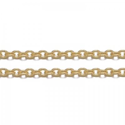 Retiazka oteruvzdorná, 2 x 1,5 mm, zlatá, 1 m