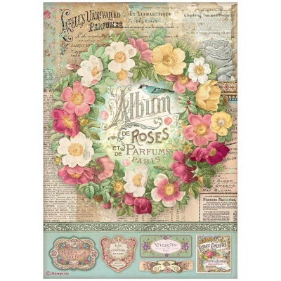 Ryžový papier, A4, Rose Parfum Album de roses