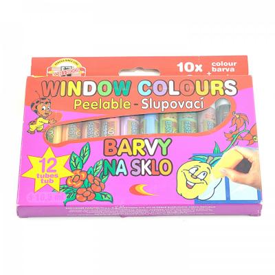 Sada zlupovacích farieb na sklo 12 x 10,5 ml