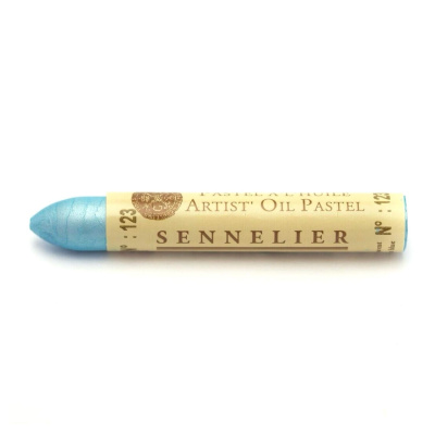 Sennelier olejový pastel - transparent blue iridescent 123