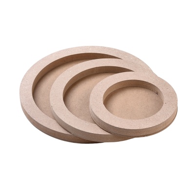 Set troch kruhových základov z MDF, 10-15-20 cm